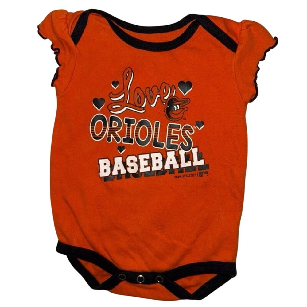 Infant onesie bodysuit Baltimore Orioles Slide Home mlb baseball 6-9 months